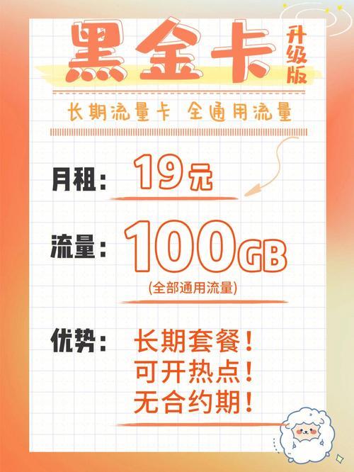19元100g全国通用流量卡