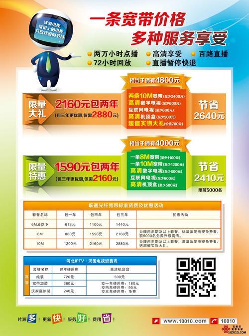联通宽带活动套餐：优惠多多，速来选购！