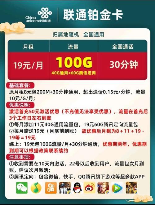 19元40G联通卡：高性价比套餐推荐